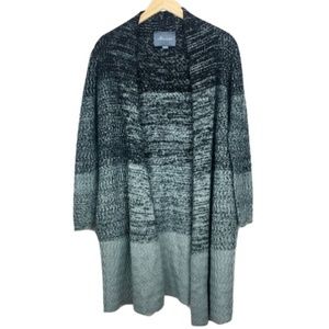 Paper Crane Ombre Grey Knit Duster Cardigan
